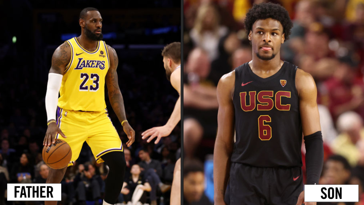 Father: Lebron James | Son: Bronny James