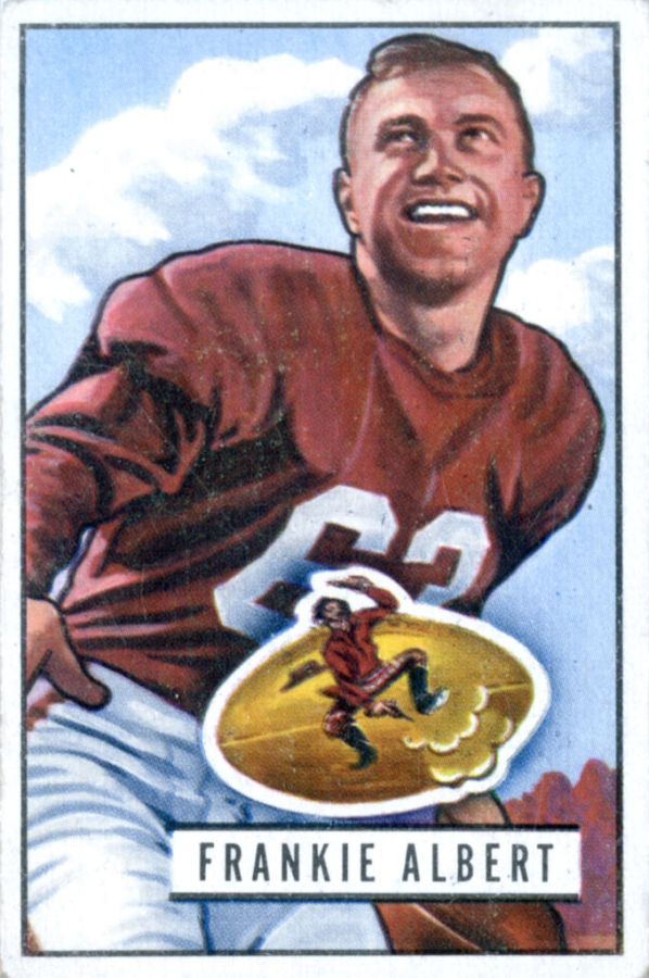 Football Card Of Frankie Albert