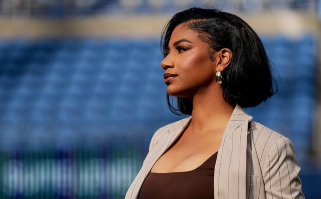 25 photos of Taylot Rooks who is a sideline reporter to NBA and NFL
