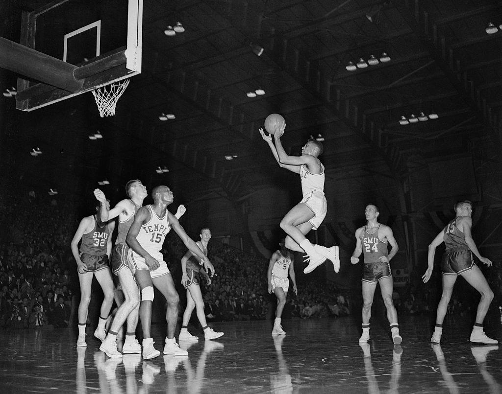 Hal Lear Shooting a Basket
