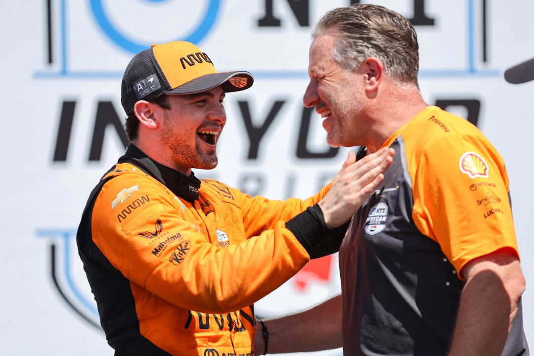 Pato O'Ward and Zak Brown