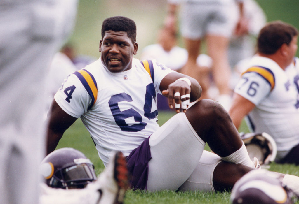 Randall McDaniel during the 2nd day of minicamp (5-8-93)